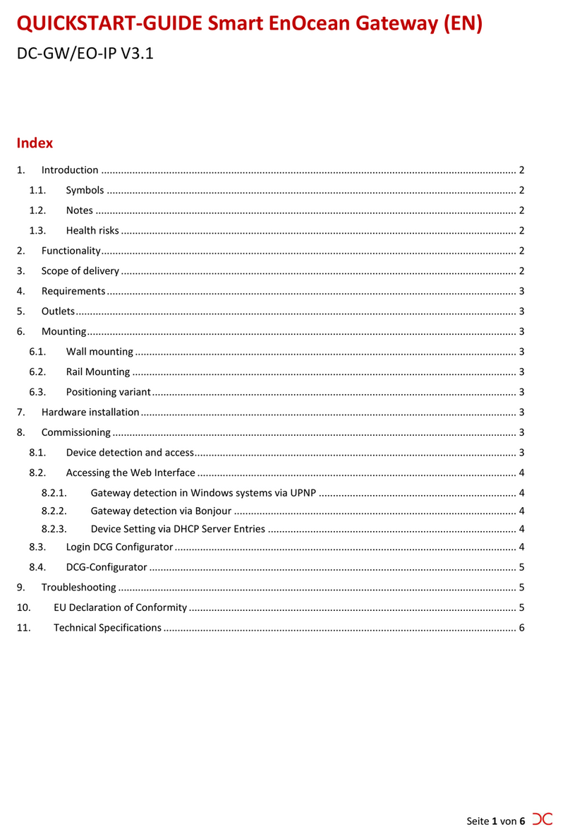 EnOcean DC-GW/EO-IP V3.1 User manual