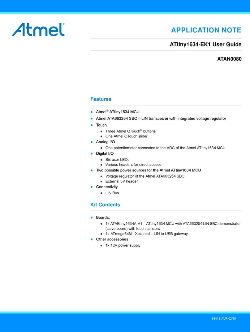 Atmel ATtiny1634-EK1 user guide