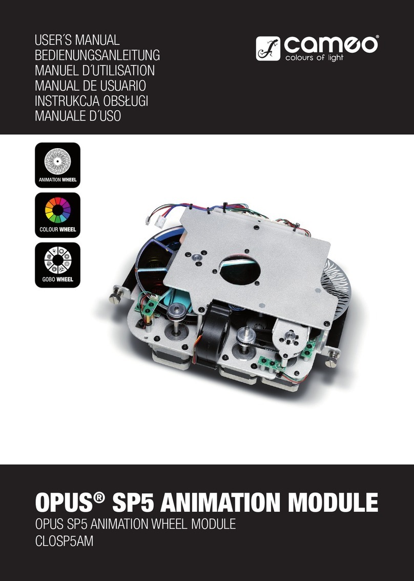 Cameo OPUS SP5 user manual
