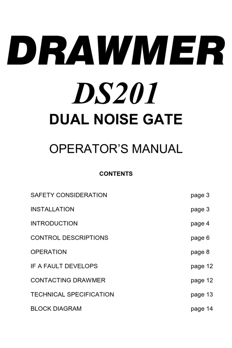 Drawmer DS201 Operator's manual