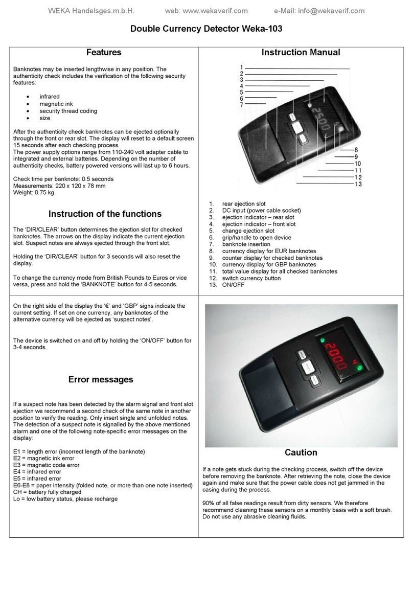 Weka 103 instruction manual