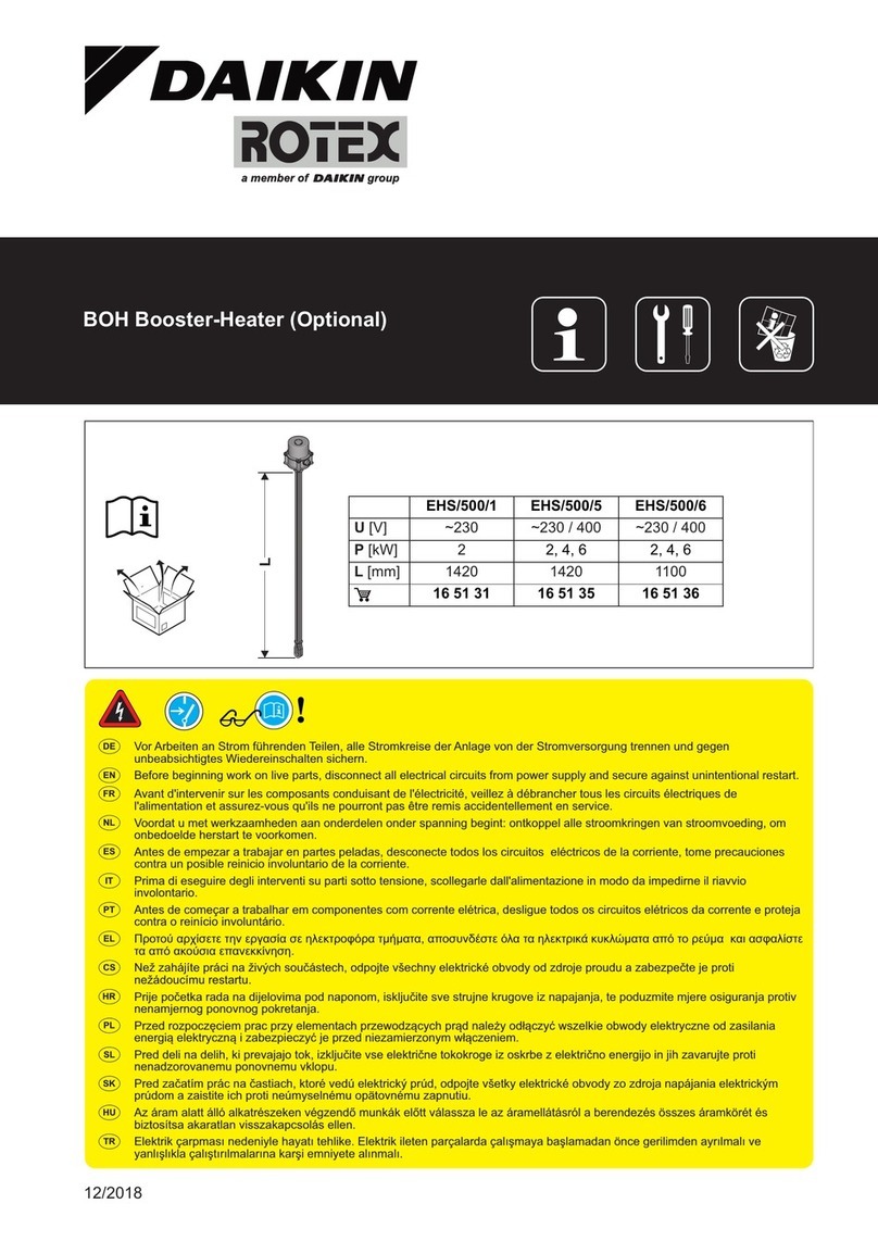 Daikin ROTEX EHS/500/1 quick start guide
