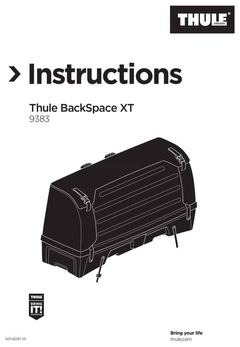 Thule BackSpace XT 9383 User manual Thule BackSpace XT 9383 User manual