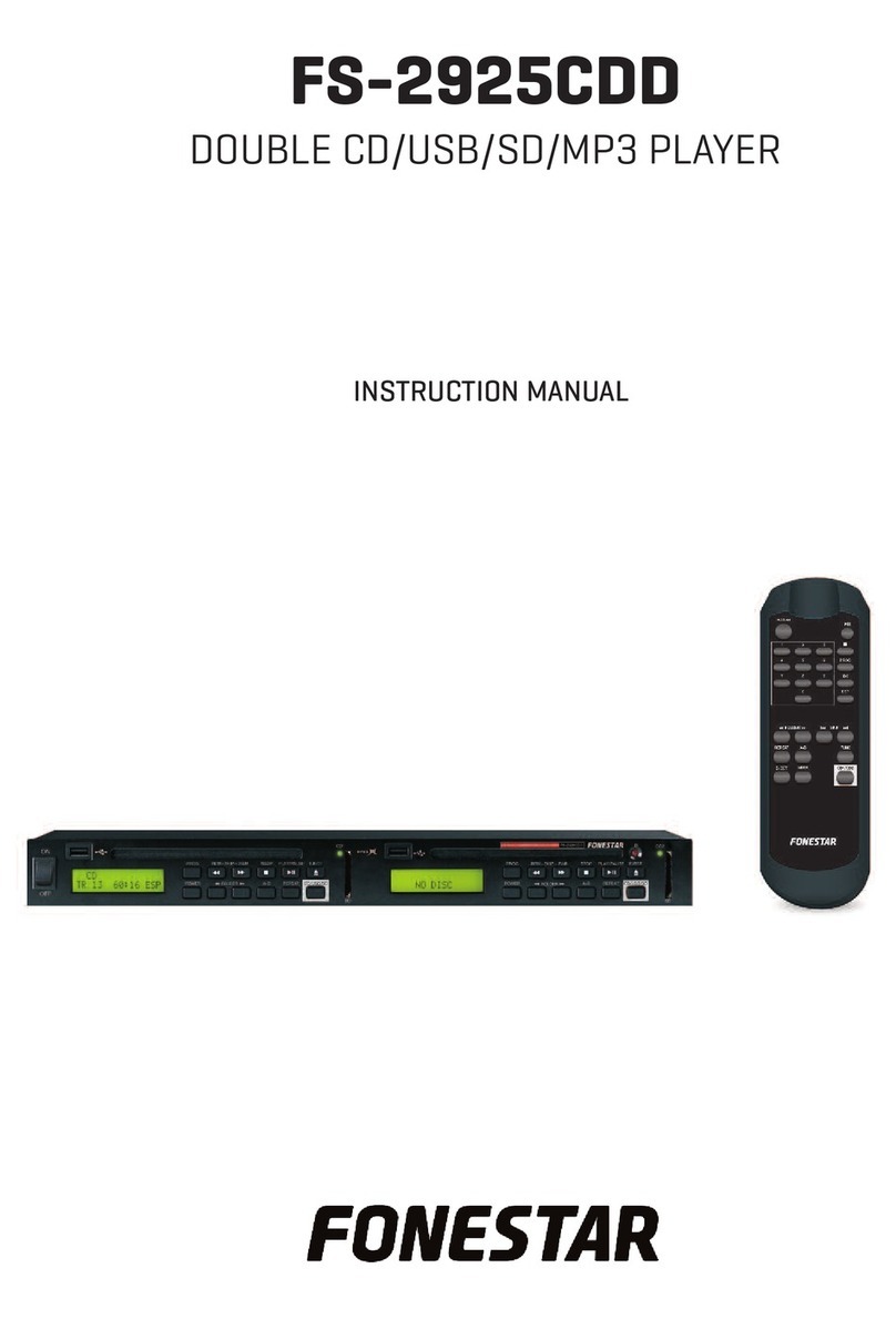 FONESTAR FS-2925CDD instruction manual
