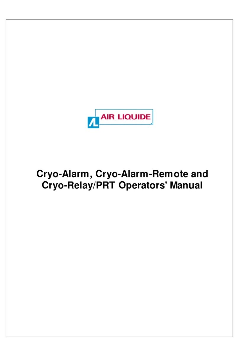 Air Liquide Cryo-Alarm Operator's manual