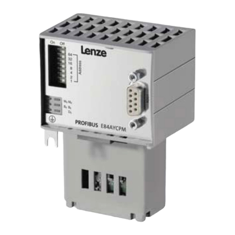 Lenze PROFIBUS E84AYCPM Use and care manual
