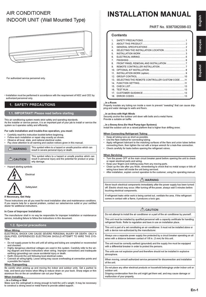 Fujitsu ASU30RLE User manual