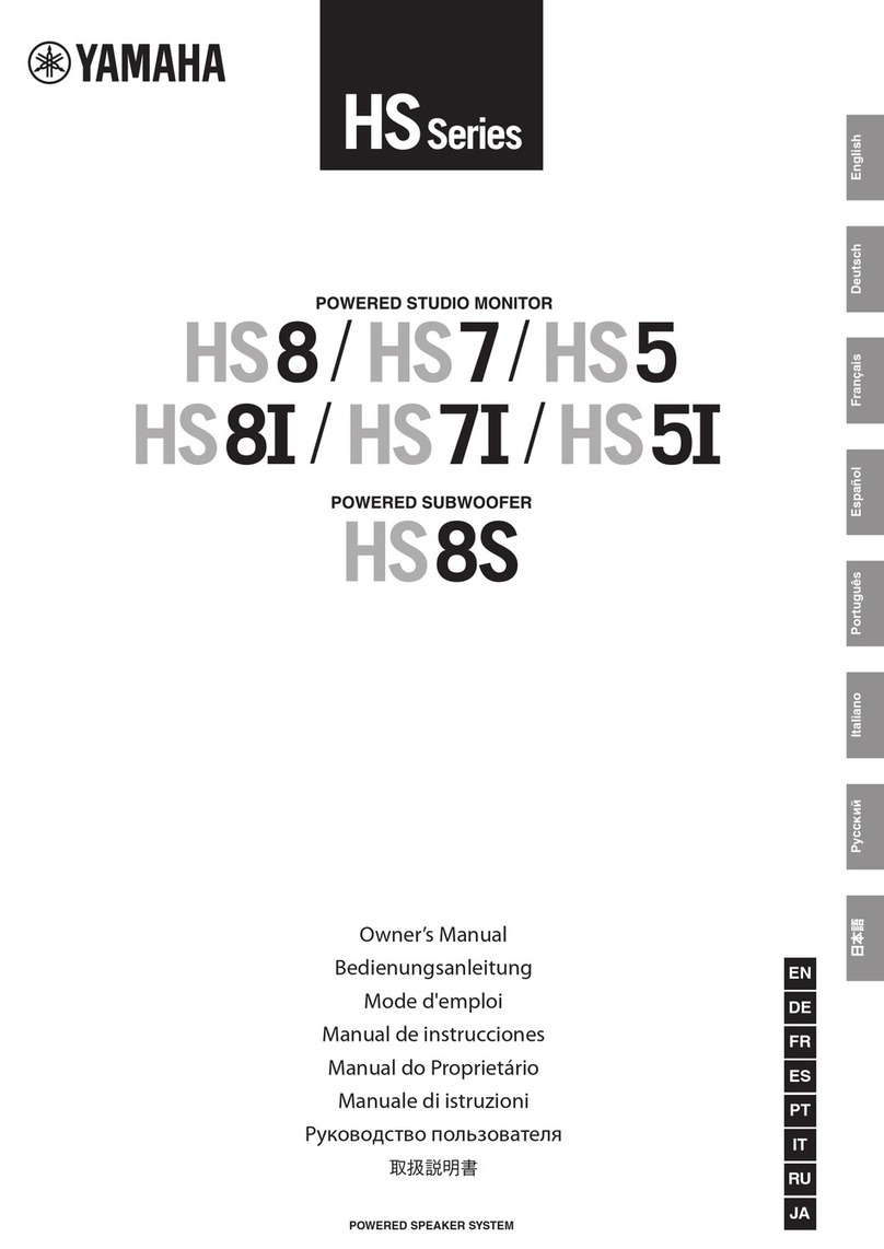 Yamaha HS series User manual