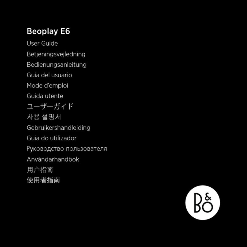 BeoPlay E6 user guide