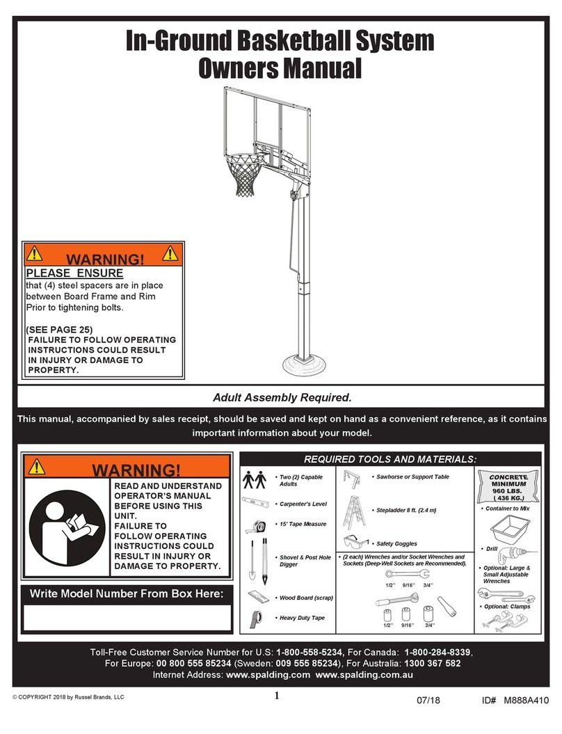 SPALDING M888A410 User manual