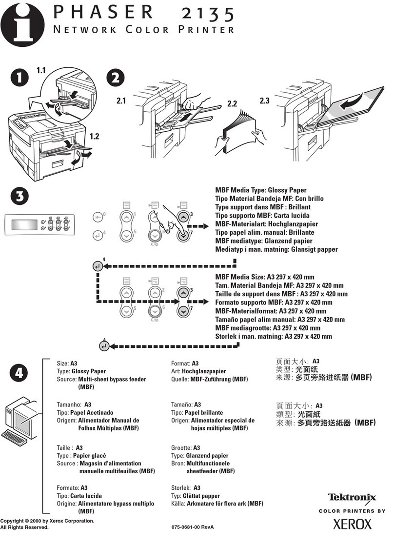 Xerox Tektronix Phaser 2135 User manual