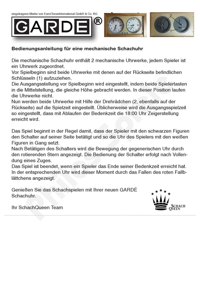 Philos GARDE 4668 Instructions for the Operation