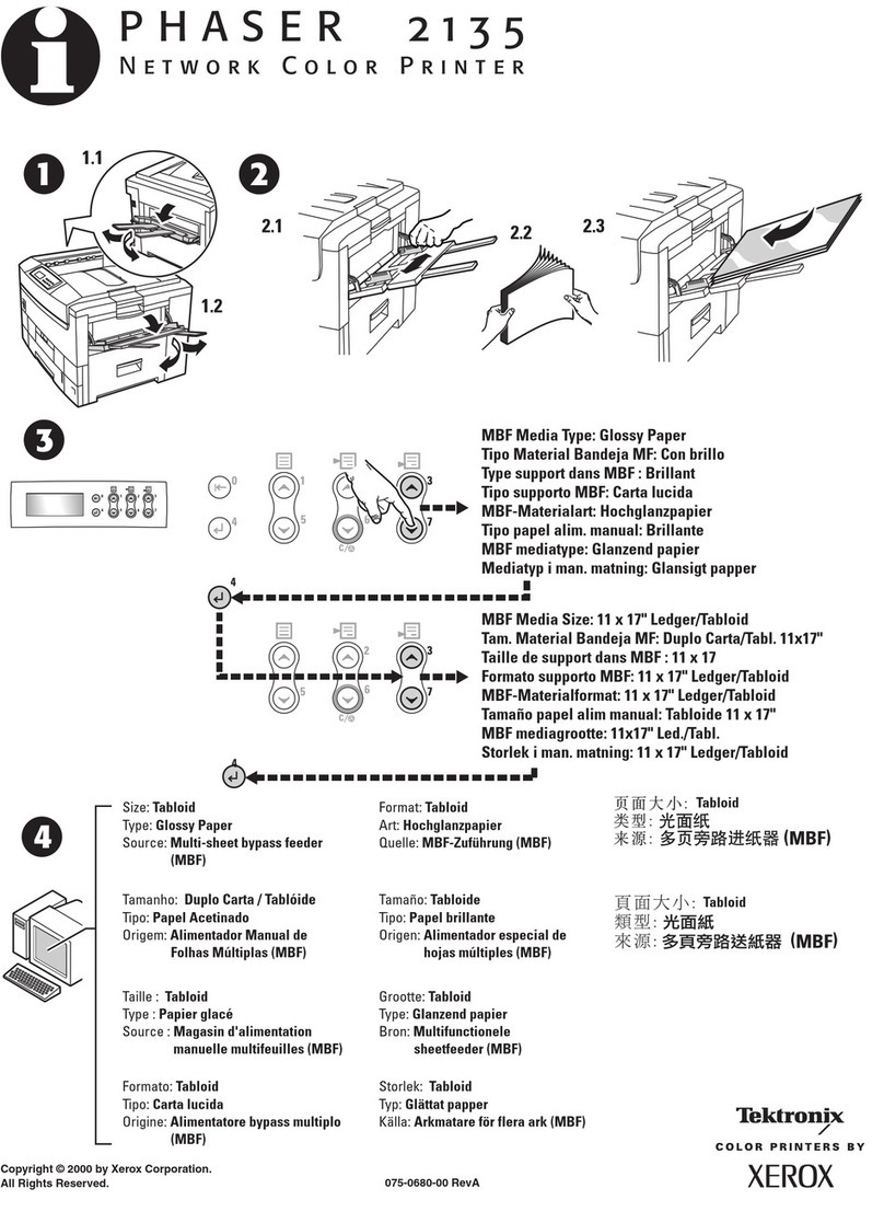 Xerox Tektronix Phaser 2135 User manual