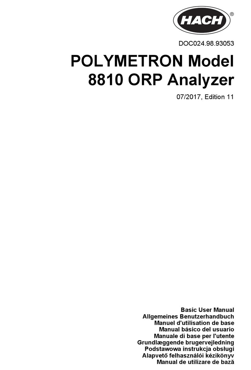 Hach POLYMETRON 8810 ORP Basic user manual