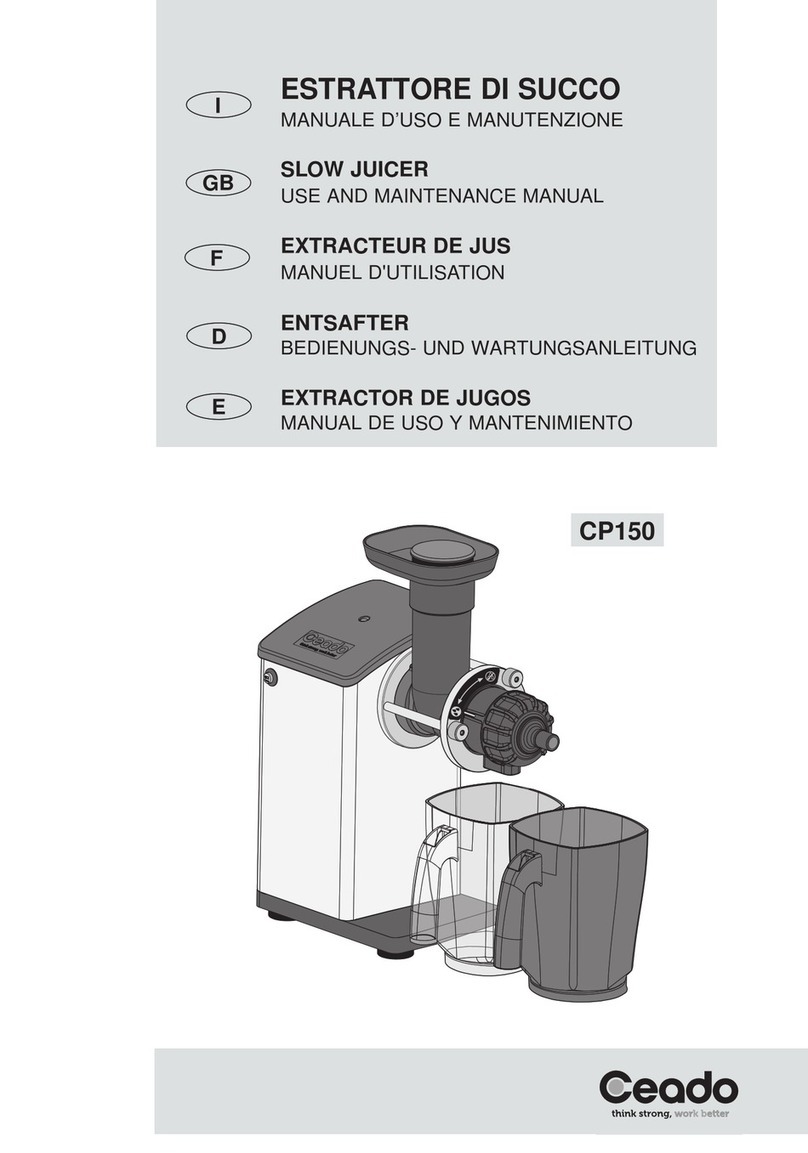Ceado CP150 Use and maintenance manual