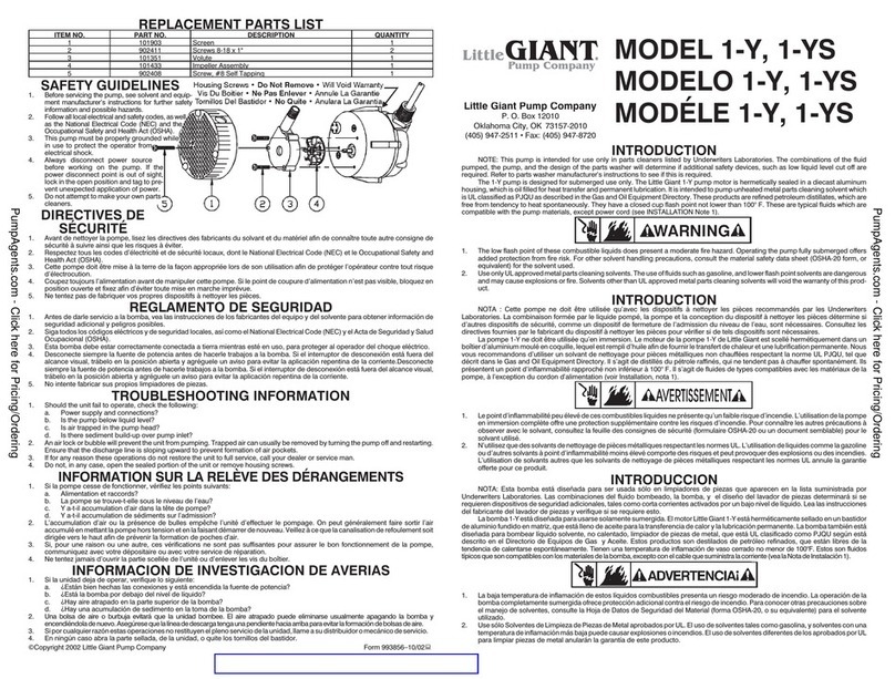 Little Giant 1-YS User manual
