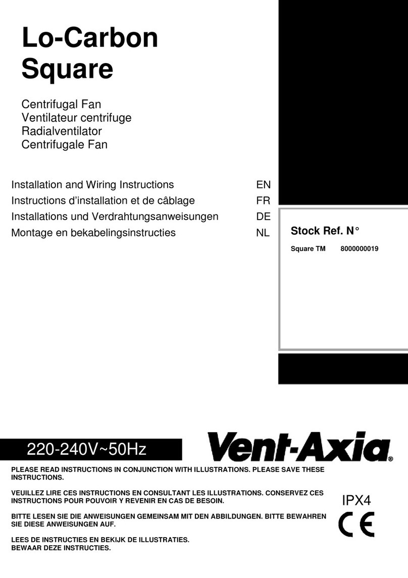 Vent-Axia Lo-Carbon Square TM Assembly instructions