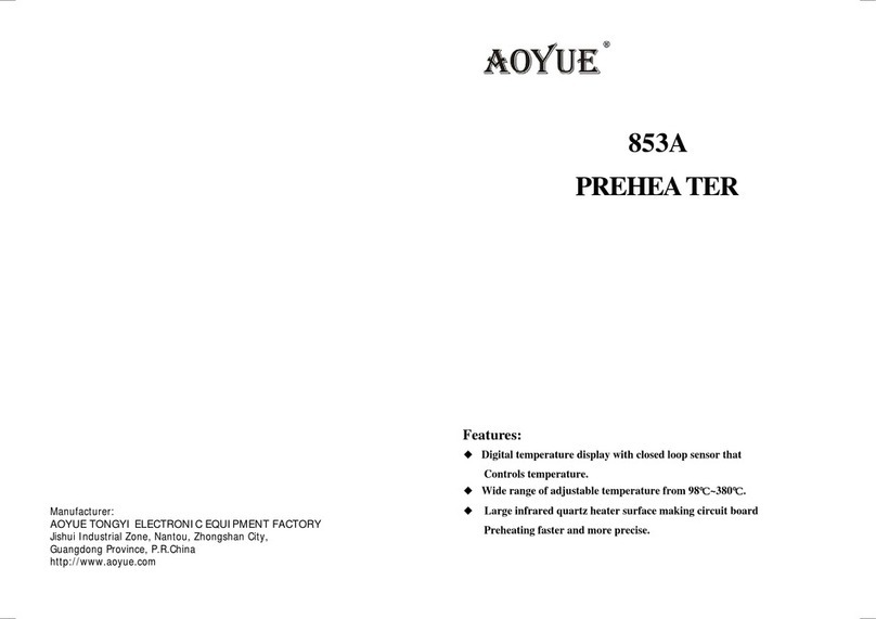 aoyue 853A quick start guide