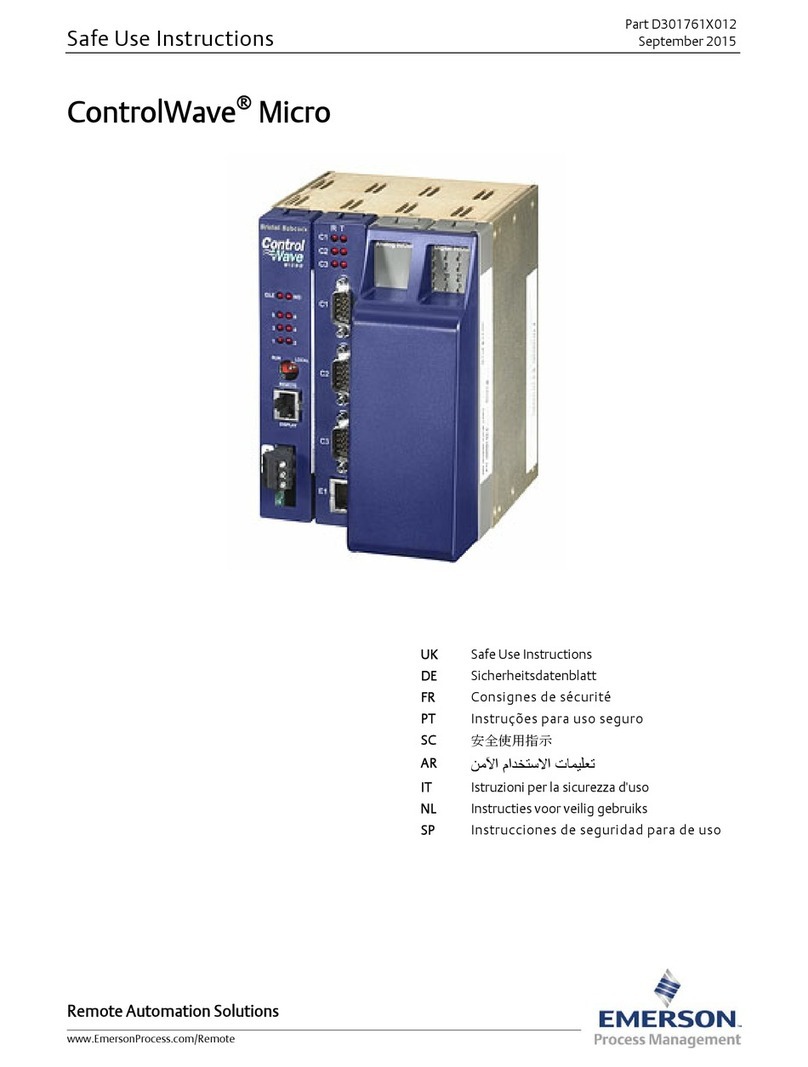 Emerson ControlWave MICRO Quick guide Emerson ControlWave MICRO Quick guide
