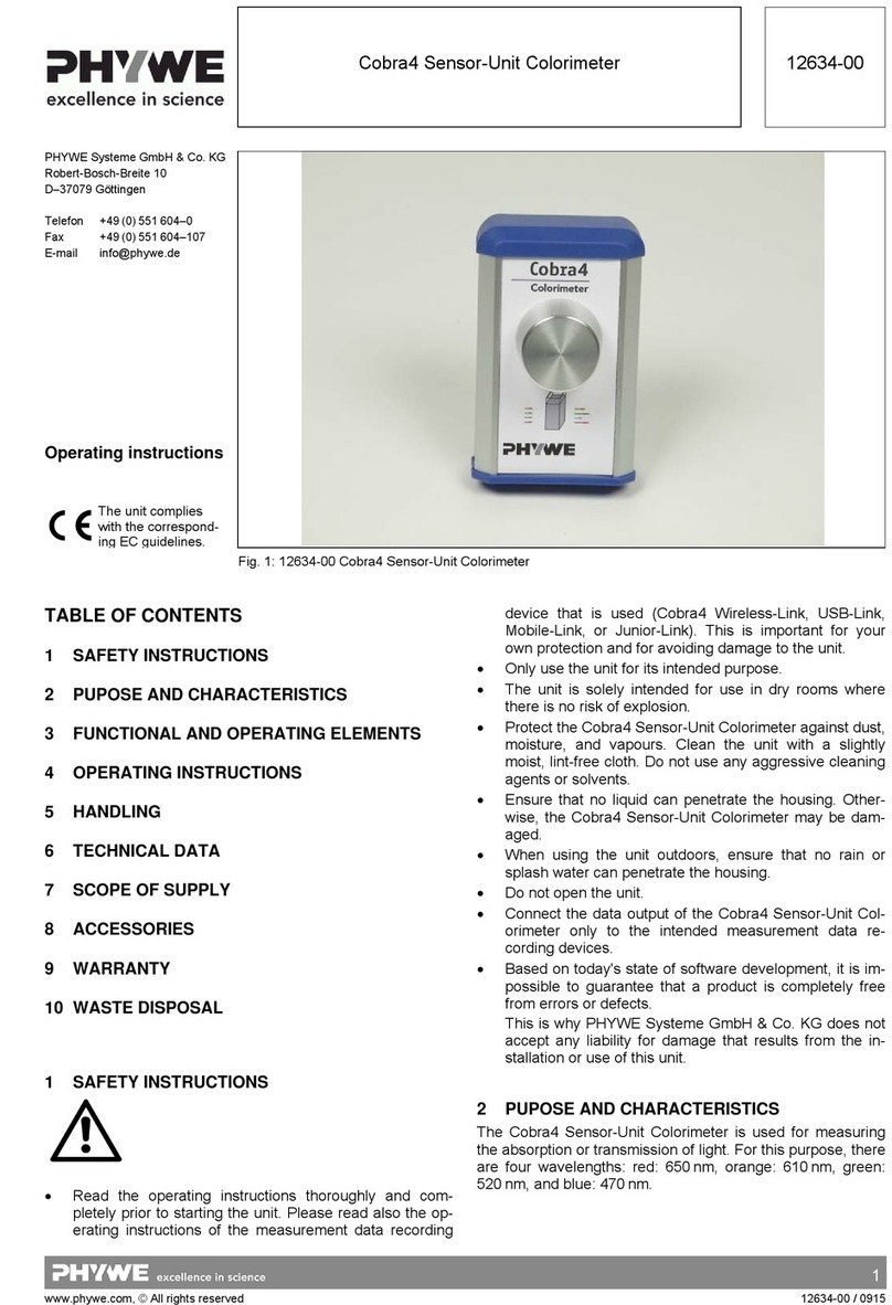 PHYWE Cobra4 User manual