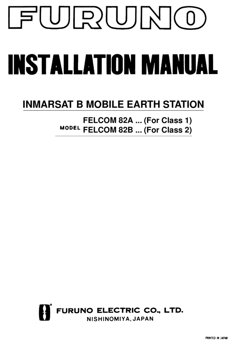 Furuno FELCOM 82A Series installation manual