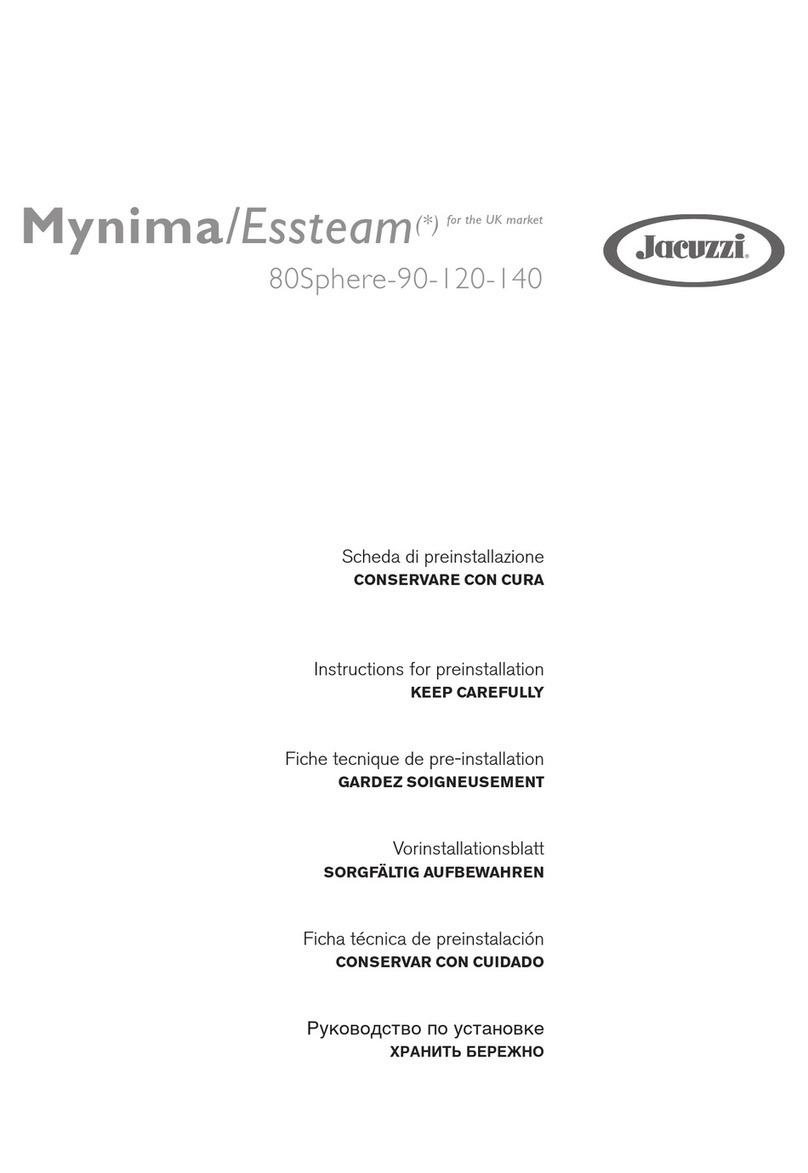 Jacuzzi Mynima 80 Sphere TT User manual