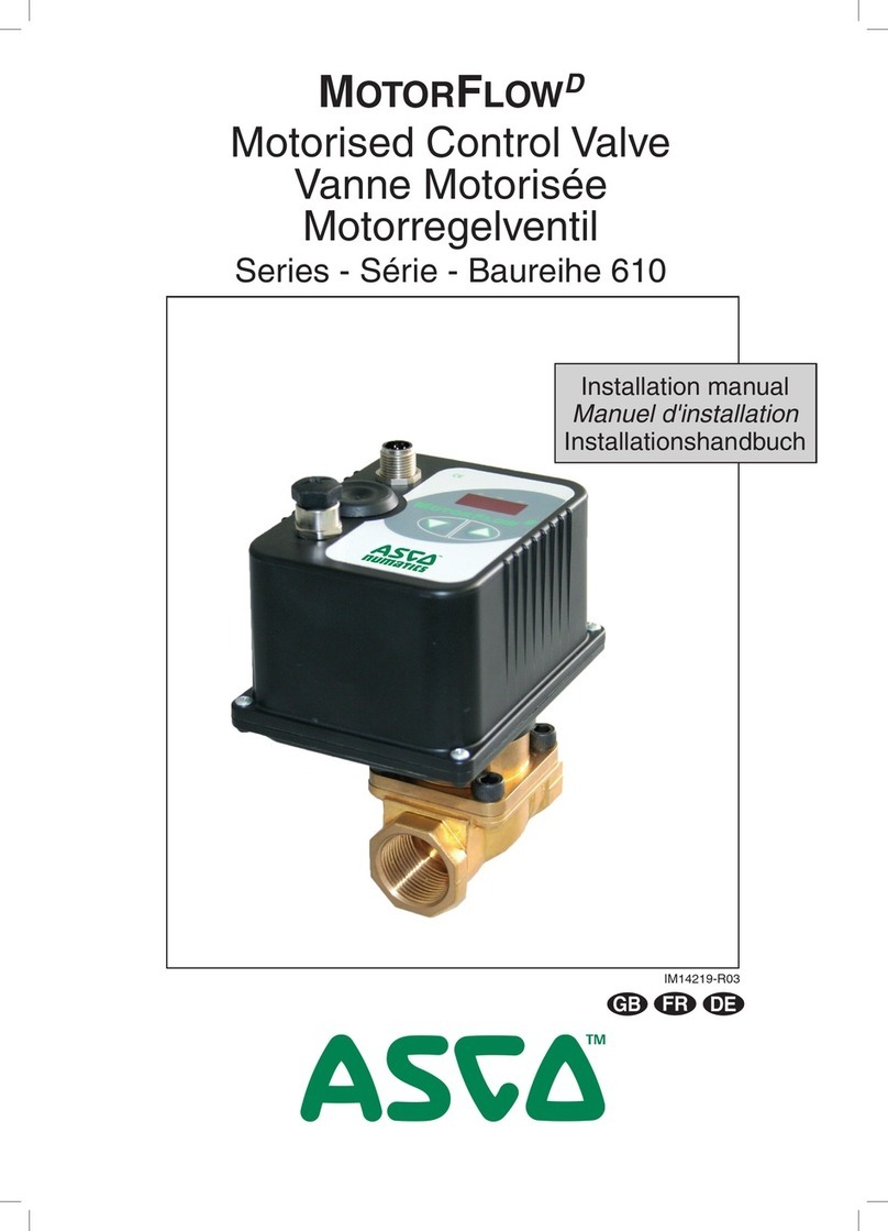 Asco MotorFlowD 610 Series User manual