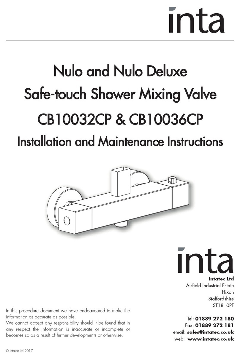 Inta Nulo CB10032CP Installation and maintenance instructions