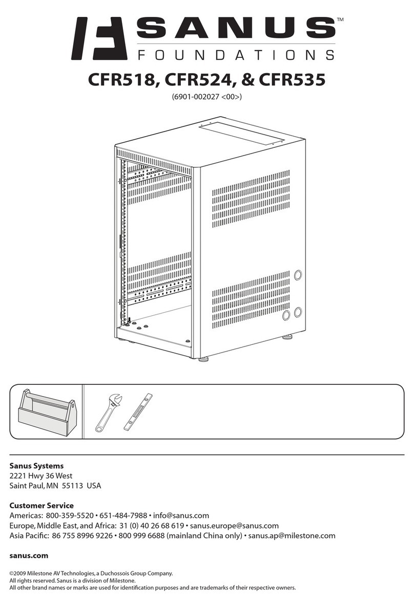 Sanus CFR518 quick start guide