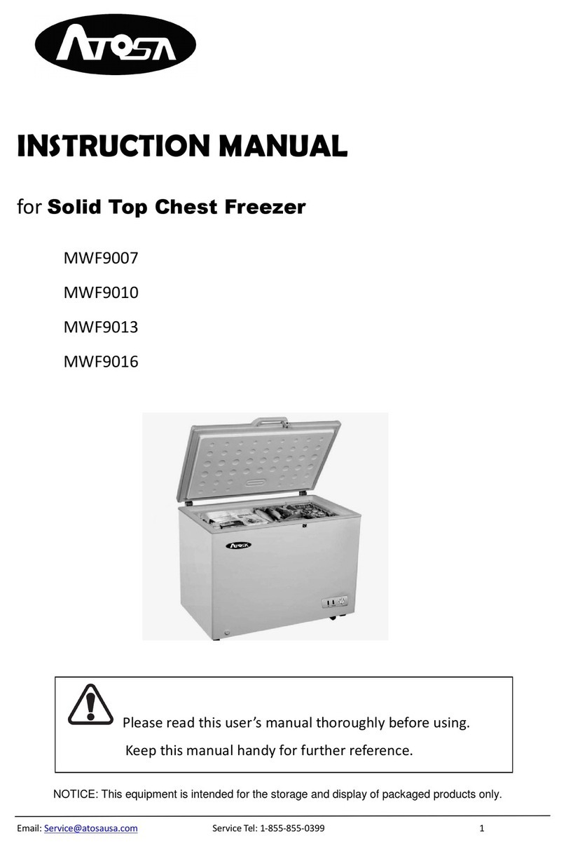 Atosa MWF9007 instruction manual
