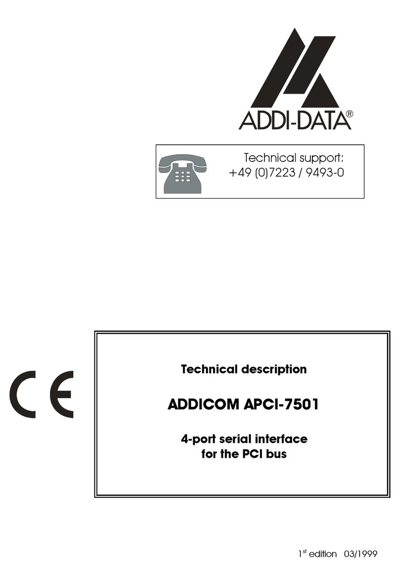 Addi-Data ADDICOM APCI-7501 Technical description