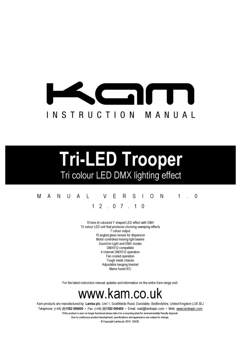 KAM Tri-LED Trooper User manual