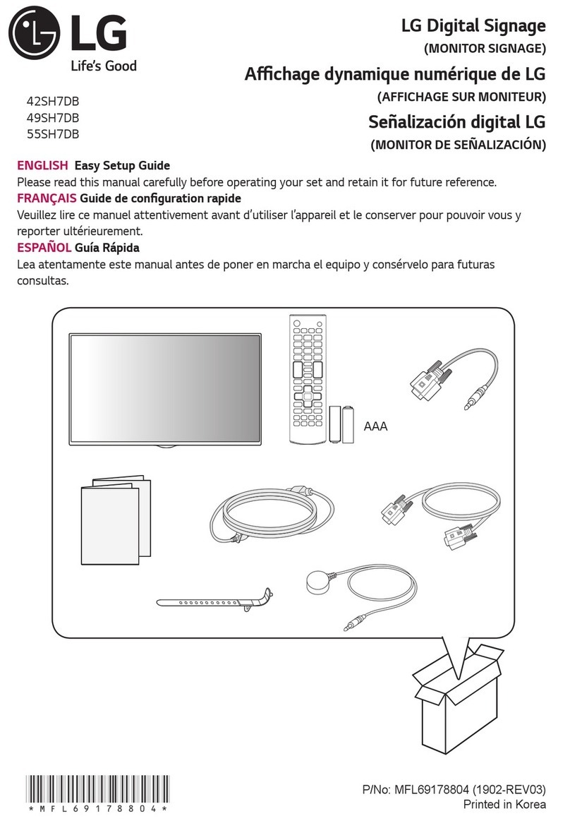 LG 42SH7DB Quick start guide