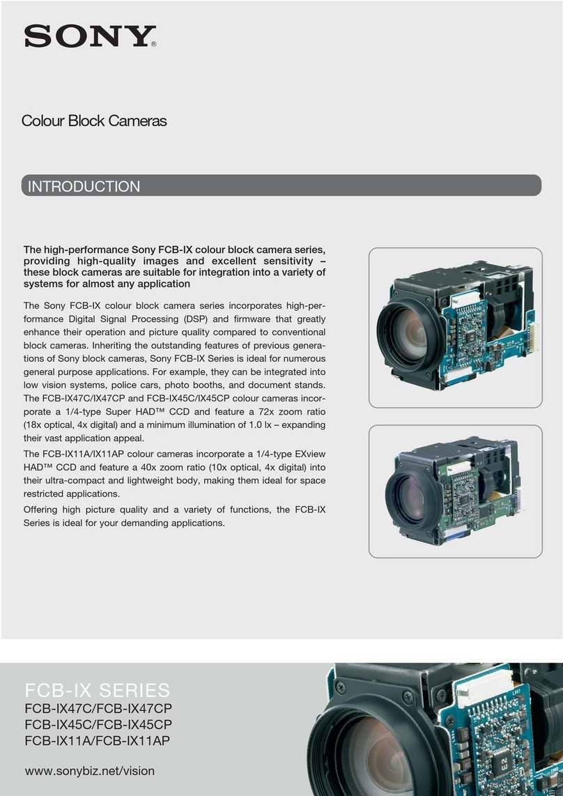 Sony FCBIX47C quick start guide