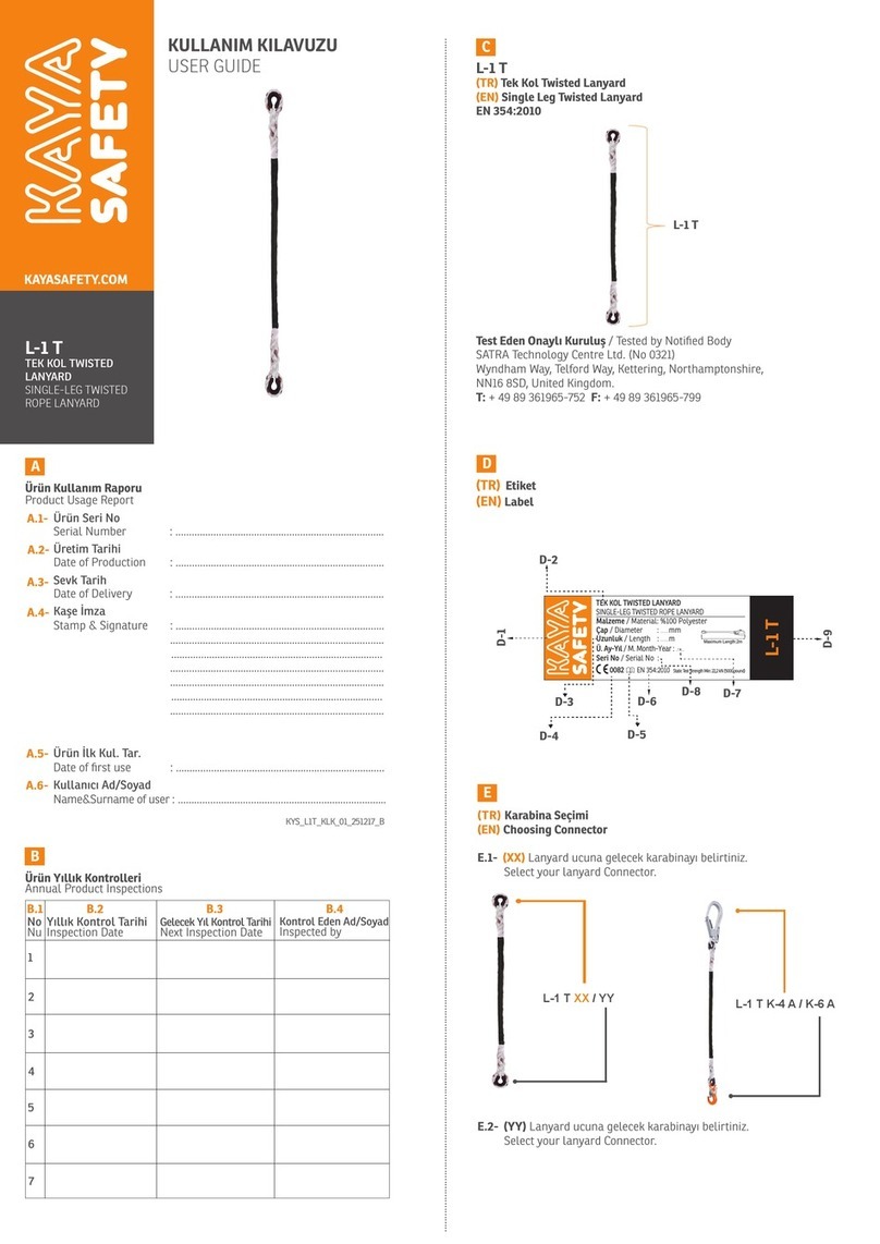 Kaya Safety L-1 T user guide