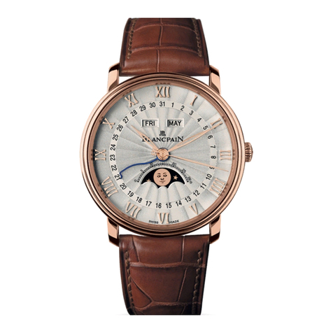 Blancpain 6654 operating instructions