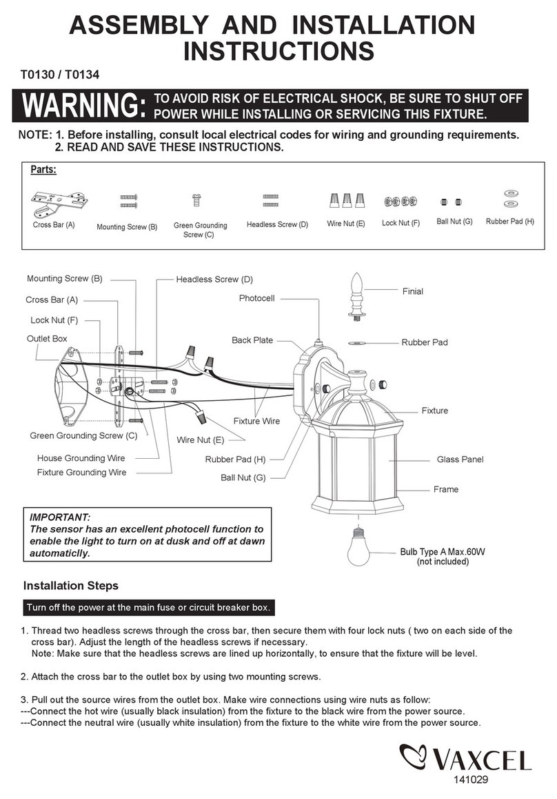 Vaxcel T0130 Instruction manual