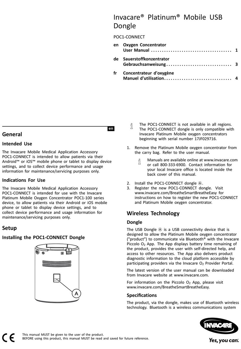 Invacare Platinum POC1-CONNECT user manual