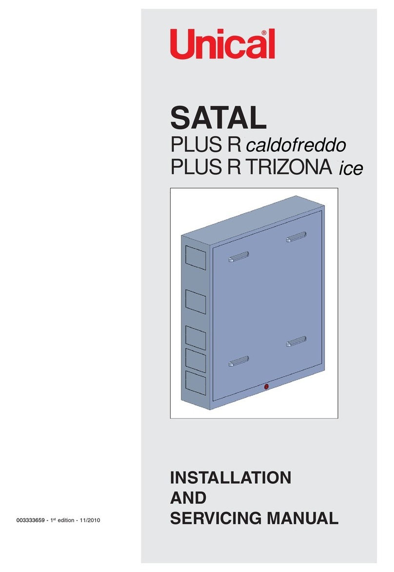 Unical SATAL PLUS R caldofreddo Installation and Servicing Manual