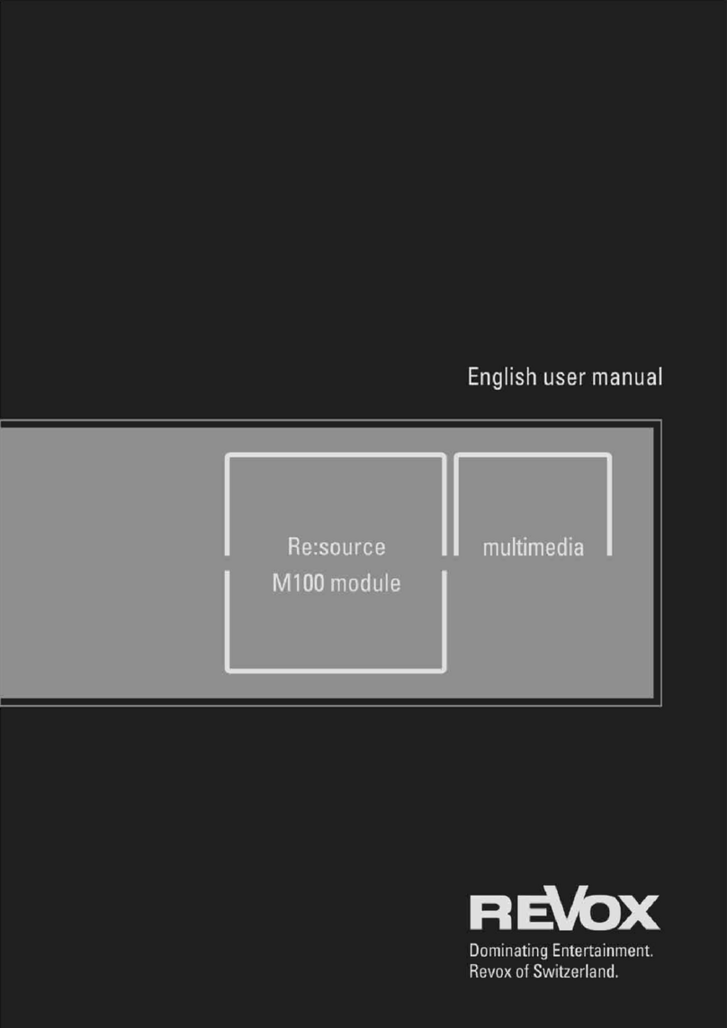 Revox Re:source MMM 01 user manual