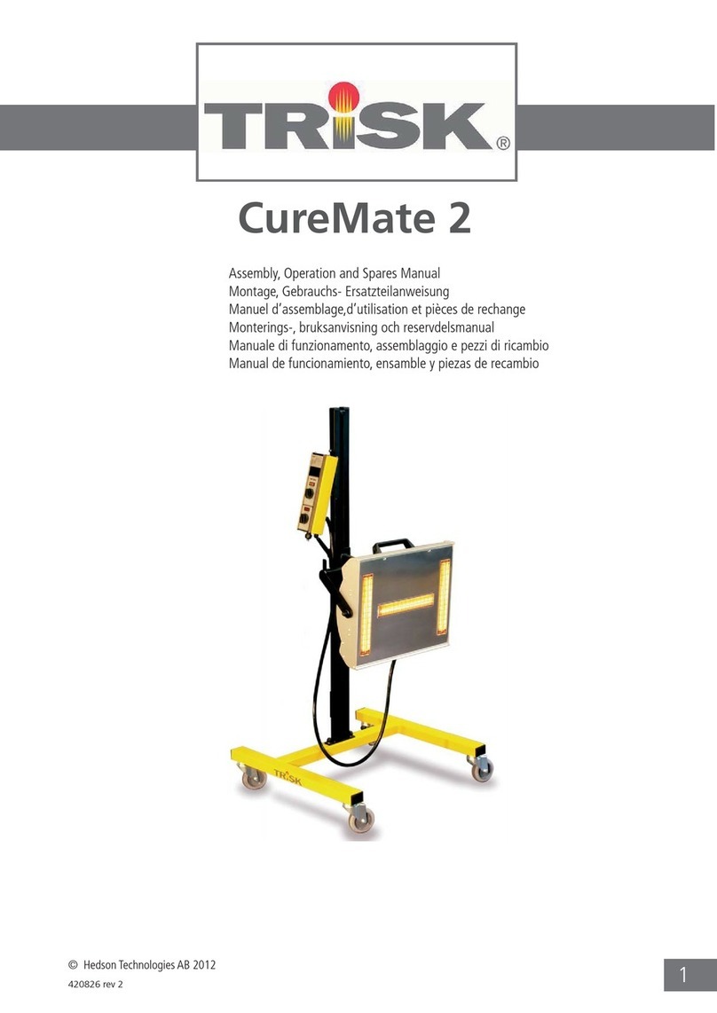 Trisk CureMate 2 Installation instructions