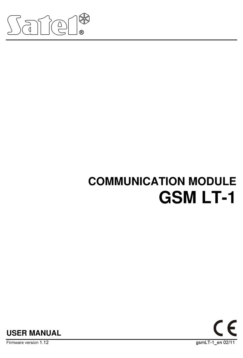 Satel GSM LT-1 User manual Satel GSM LT-1 User manual
