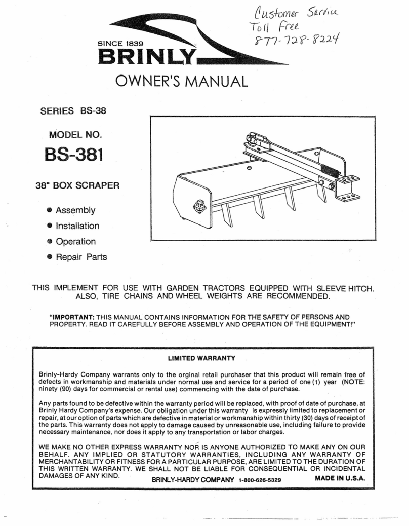 Brinly BS-381 User manual