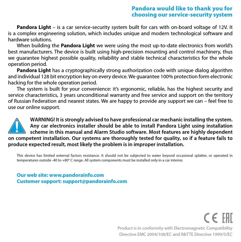 Pandora Light User manual