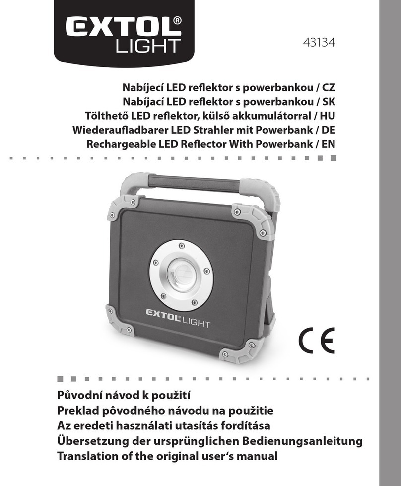 EXTOL LIGHT 43134 Installation and operating instructions EXTOL LIGHT 43134 Installation and operating instructions
