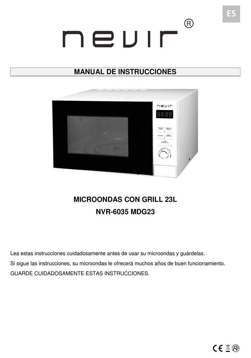 Nevir NVR-6035 MDG23 instruction manual