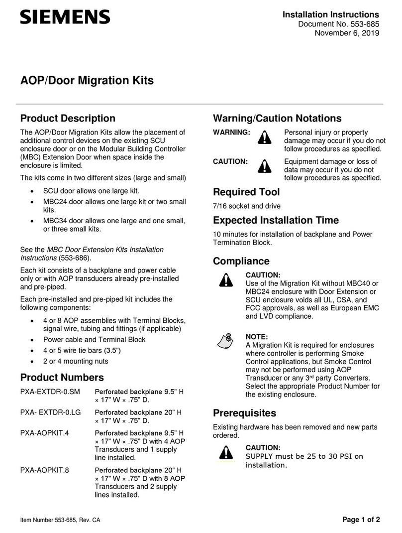 Siemens AOP installation instructions