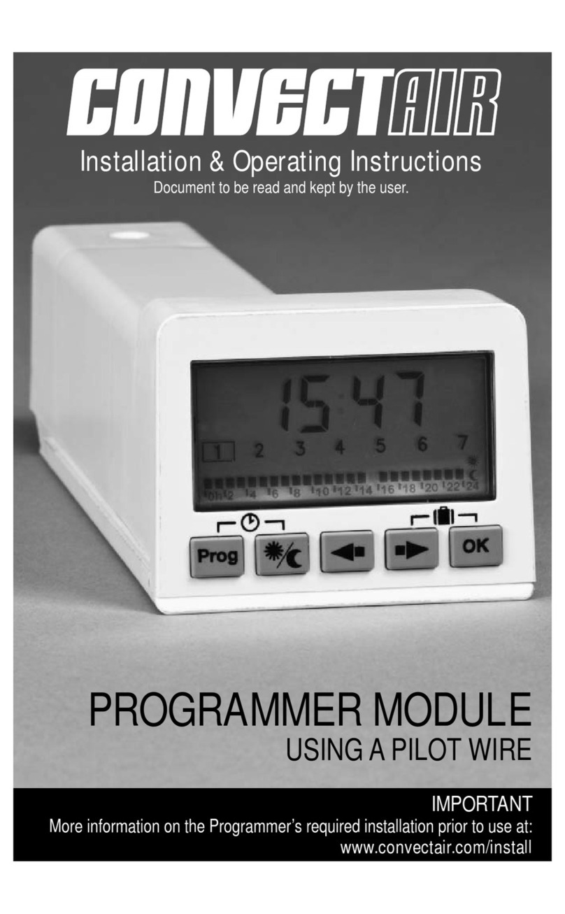CONVECTAIR 7392 ECP Installation and programming instructions