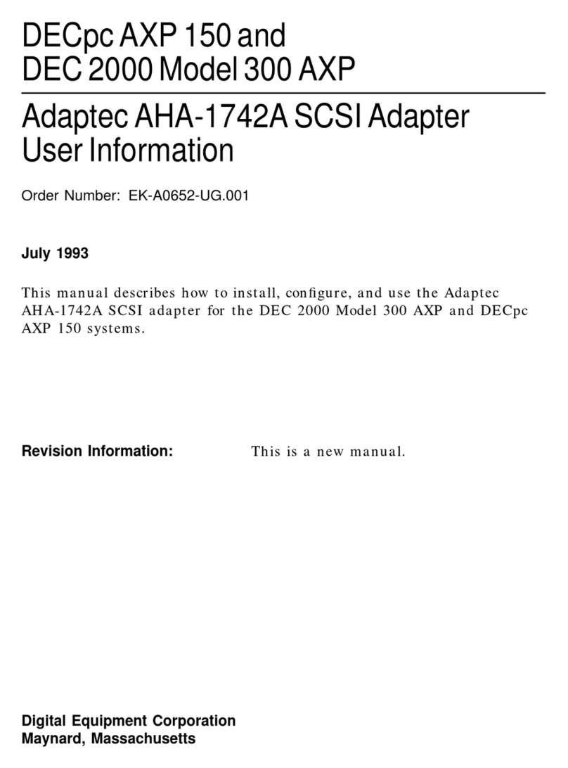 Digital Equipment DECpc AXP 150 User information