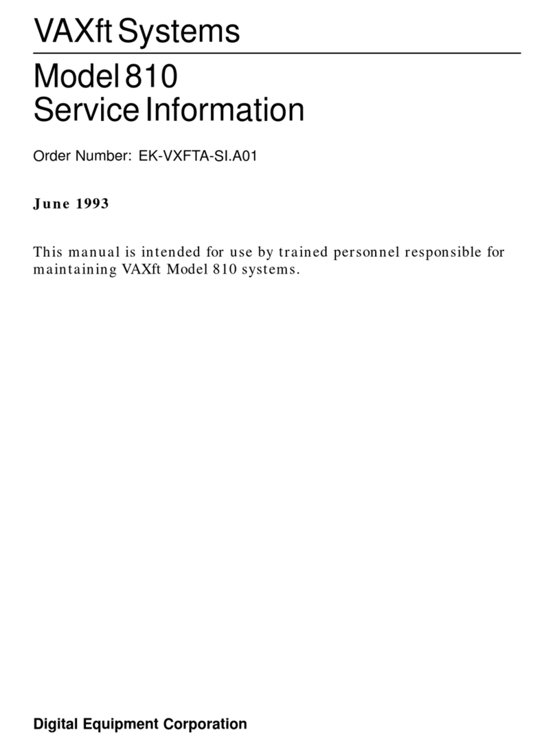 Digital Equipment VAXft Systems 810 Service information